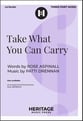 Take What You Can Carry Three-Part Mixed choral sheet music cover